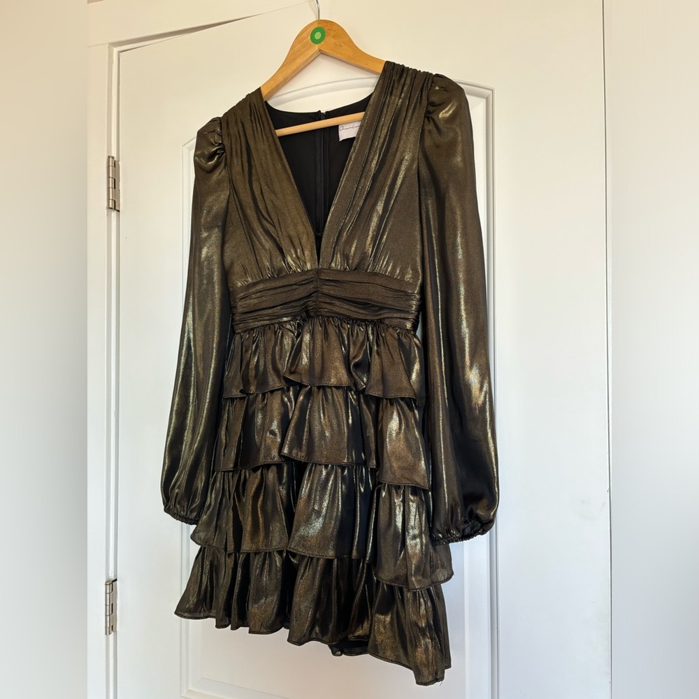 Charles Henry antique bronze cocktail dress, XS. EUC. From Nordstrom. - Picture 3 of 8